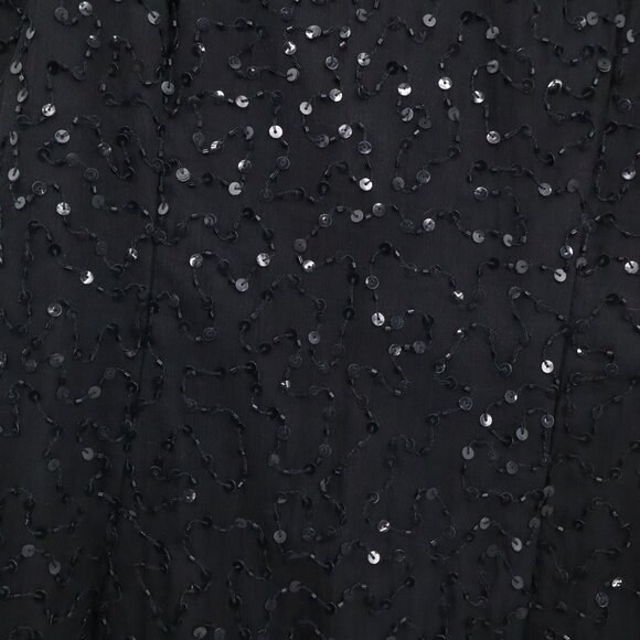 Stenay‎ Silk Beaded Dress Womens 8 Black Flapper Evening Wear Vintage 20's Style - Picture 7 of 16
